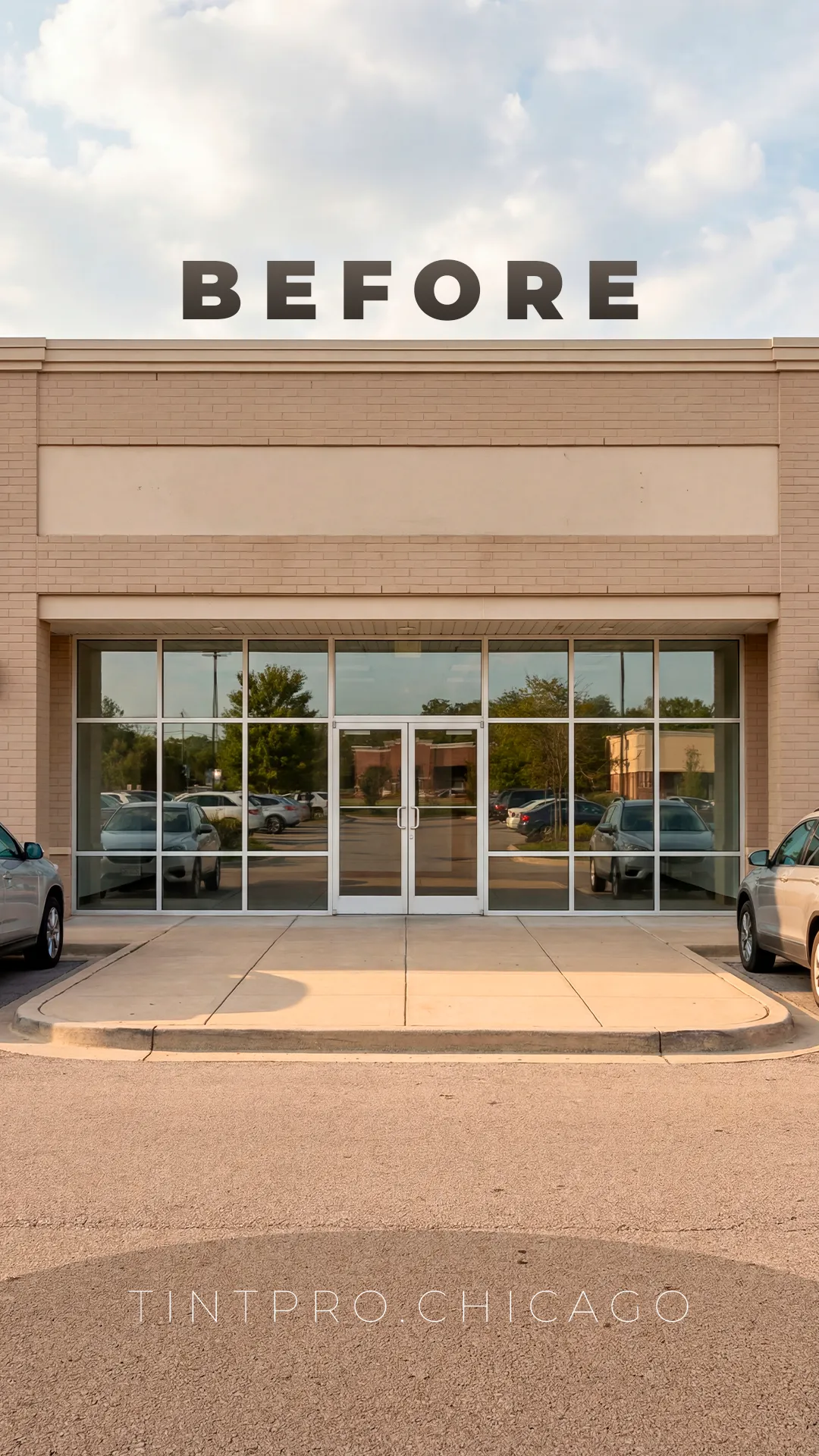 The Grove storefront before graphics